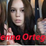 Jenna Ortega intense staring handjob