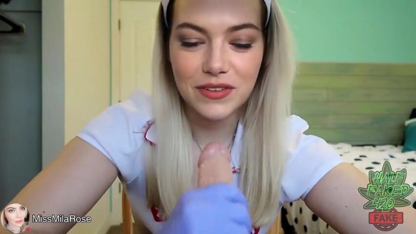 Emma Stone Deepfake (Nurse Roleplay) Handjob