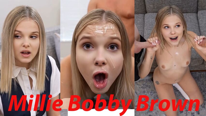 Millie Bobby Brown needs you to pretend to be her daddy (big facial)