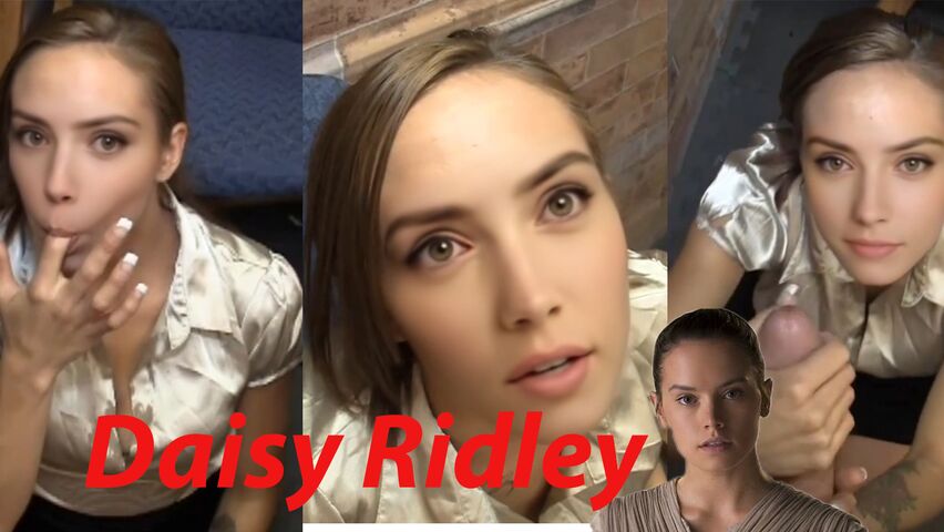 Daisy Ridley getting hypnotized by the Jedi powers