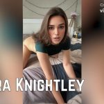 Keira Knightley gets a load on a pretty face